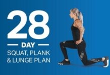 28-Day Squat, Plank & Lunge Plan