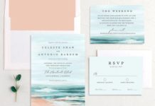 21 Beach Wedding Invitations for Your Waterfront Nuptials