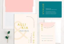 22 Modern Wedding Invitation Suites for a Trendy Aesthetic