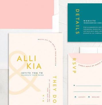 22 Modern Wedding Invitation Suites for a Trendy Aesthetic